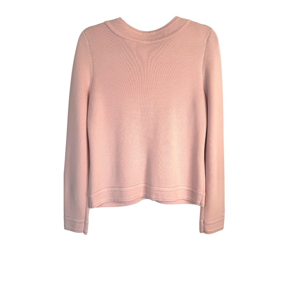 Talbots Size Small Light Pink Button-Front Cardig… - image 2